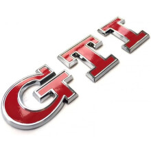 Rood verchroomd Volkswagen GTI kofferbakembleem - 5G0853675Acjzq