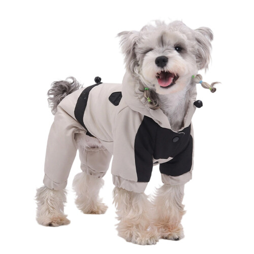 Costume robuste pour animaux de compagnie par temps-Blanc XL