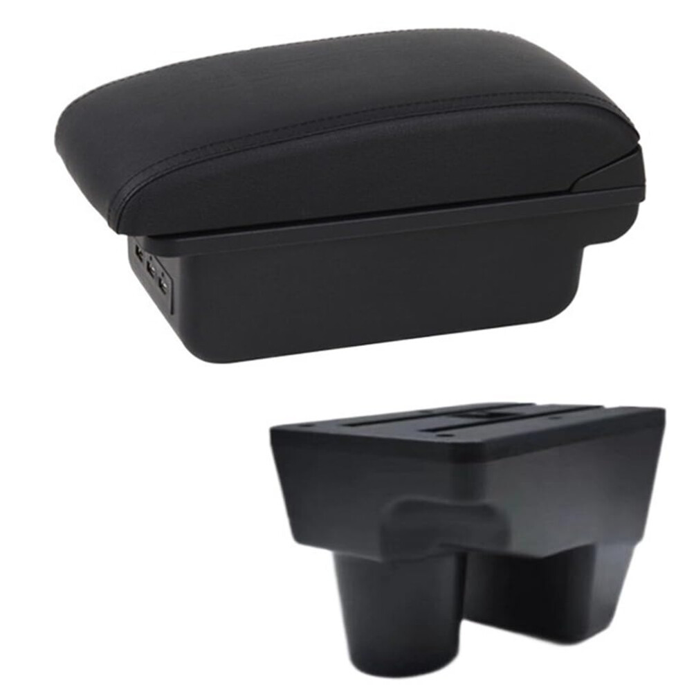 Armrest Box For Yaris 20202022 Doublelayer Storage With Cup Holder Car Center Console Organizer Black 9426802367379