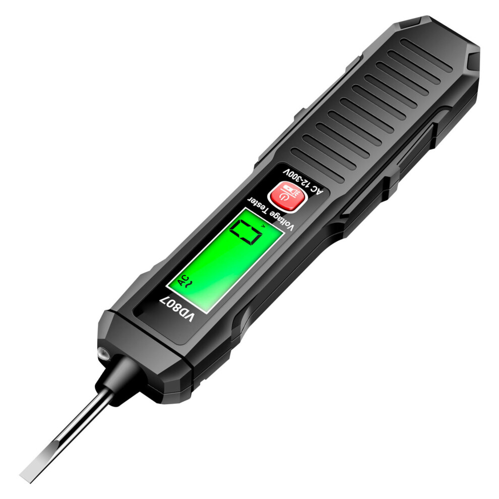 Ac12-300V Voltage Tester Pen With Led Light, Lcd Display, Auto Power Off 8351368773207