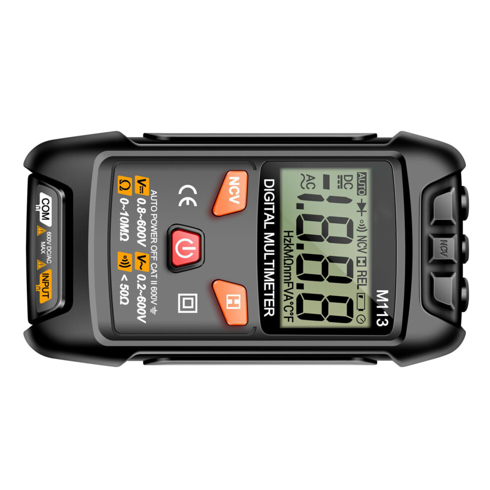 M113 Digital Multimeter Ac/Dc Voltage Current Resistance Capacitance Tester Black 4091368773213