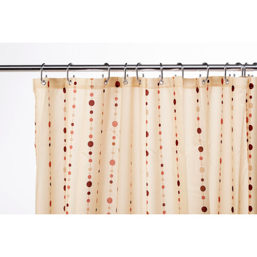 Croydex Croydex Dotty Textile Shower Curtain,1800 x 1800mm 1