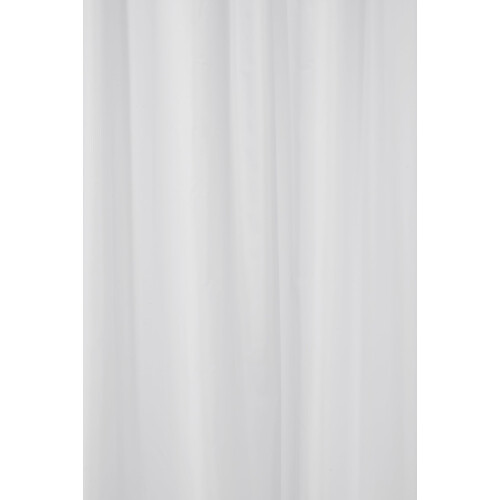 Croydex Croydex Professional Plain White Water-Resistant Textile Shower Curtain 2000 X 2000mm