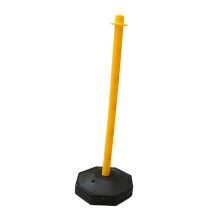 Traffic Cone Barrier 85cm Portable Driveway Caution Sign For Parking Lot Easy Setup Visibility Yellow