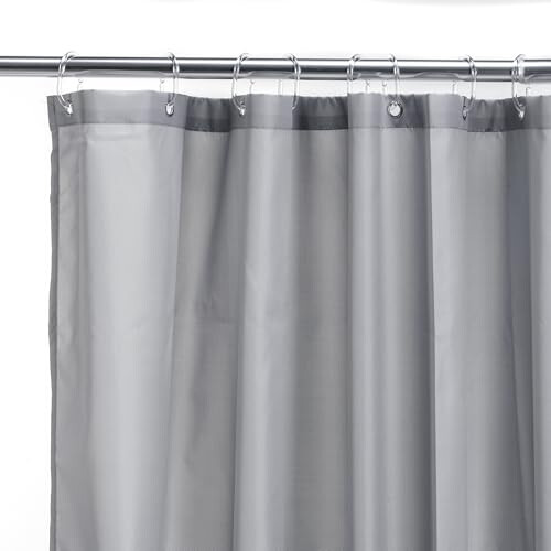 Croydex Croydex, Grey Textile Shower Curtain 180 x 180cm 1