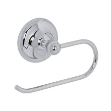 Croydex Grosvenor Solid Brass Toilet Roll Holder with Chrome Finish, Bathroom Storage Solution, Easy Fit Flexi-Fix Accessories, All Fixings Included,