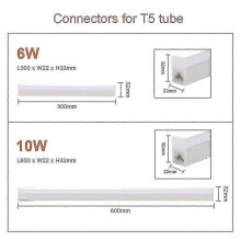 (0.3m, λευκό φως) Λάμπα LED Tube T5 2025 220v Φθορισμού 9w 14w 18w Λάμπα τοίχου LED-yuyu