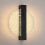 Μαύρο κυκλικό φωτιστικό τοίχου LED, 25*20*4,5cm, απαλό φως και εξοικονόμηση ενέργειας 1