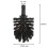 Keuco Toilet Brush Head, Black/White, Plan 4