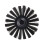 Keuco Toilet Brush Head, Black/White, Plan 5