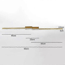 (RC Control, A Style 90cm Gold) Φωτιστικό οροφής LED για σαλόνι, υπνοδωμάτιο, μοντέρνο σπίτι