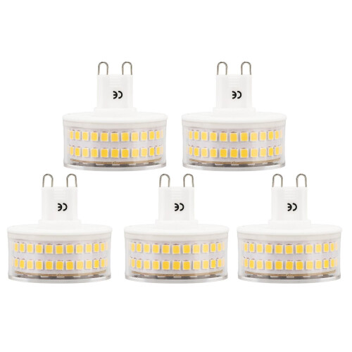 Λαμπτήρες LED G9 2 τεμαχίων 5W 3000K Θερμό Λευκό για Φωτιστικά Οροφής Τοίχου