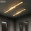 (RC Control, B Style 56CM Μαύρο) Φωτιστικό οροφής LED για σαλόνι, υπνοδωμάτιο, μοντέρνο σπίτι D 4