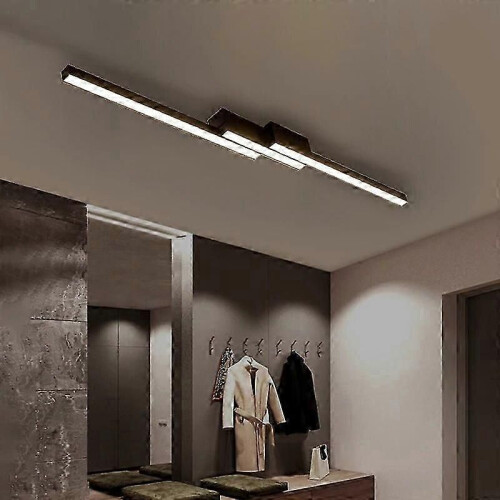 (RC Control, B Style 56CM Μαύρο) Φωτιστικό οροφής LED για σαλόνι, υπνοδωμάτιο, μοντέρνο σπίτι D 2