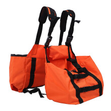 Adjustable Hunting Backpack, 900D Nylon Hunting Vest with 2 Bags for Men, Orange, Quick Release