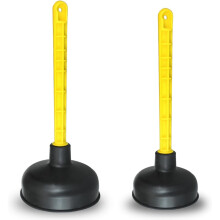 Mario10 (Set of 2) 4.52in/5.51in Rubber Sink Plunger Toilet Unblocker Heavy Duty Bathroom Drain Unblocker Tool to Unclog Shower Drain Plunger for Sink