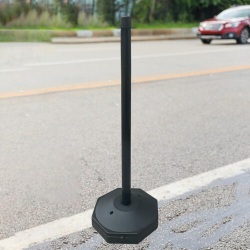 Traffic Post Cone 33 Inch, Parking Post, Multipurpose Construction Road Safety Cone, Black 2