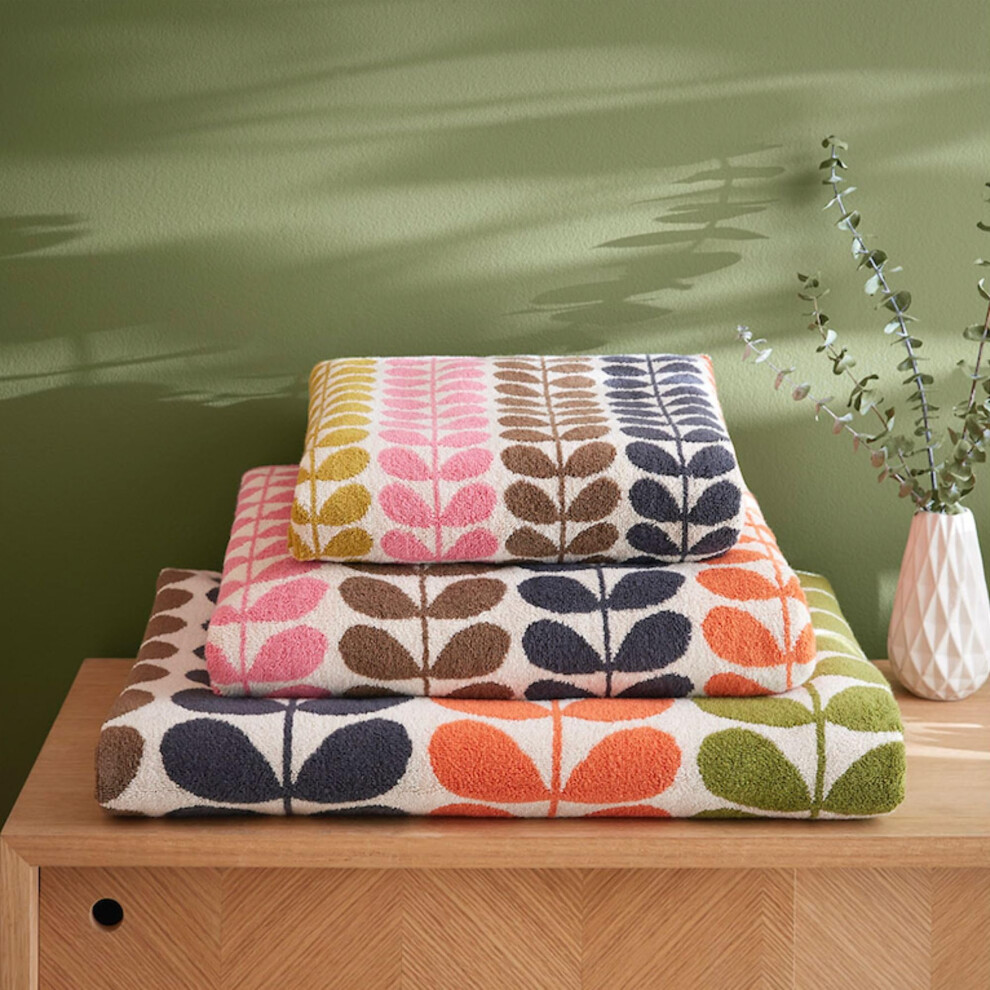 Orla Kiely Bathroom Towels In Multi Stem Auburnsize: Bath Towel, 70X125cm