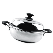 30cm Edelstahl-Dampfgarer für Induktionskochfeld, Professionell 500g