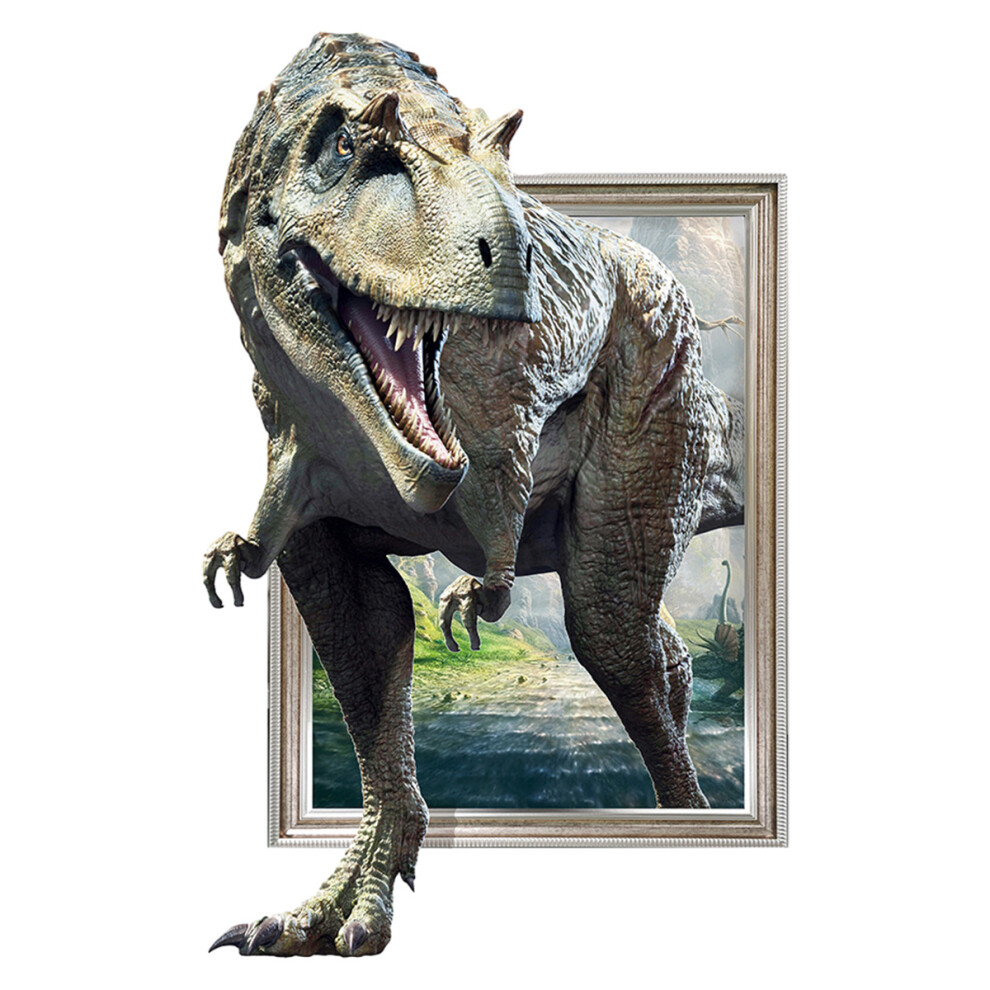 Boys Reusable Repositionable Wall Art, No Residue Left Behind When Removing Dinosaur Wall Stickers For Bedroom Baby Kids Nursery Space (1Pc)