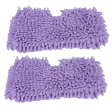 Ricariche lavabili in lavatrice, panni per la pulizia a doppia faccia, 2 testine di ricambio per mocio in microfibra viola, elevata compatibilità