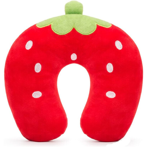 Machine Washable Travel Pillow for Kids, Ergonomically Designed for Cervical Support