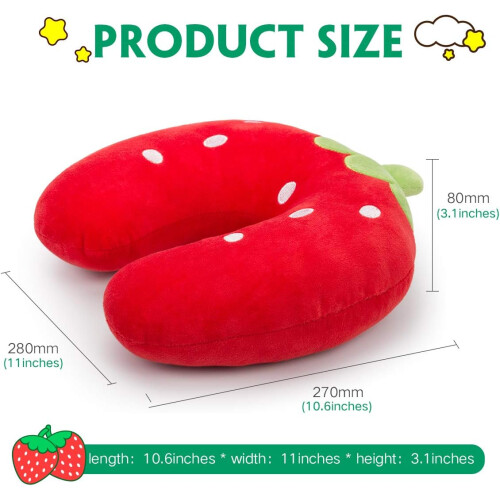 Machine Washable Travel Pillow for Kids, Ergonomically Designed for Cervical Support 2