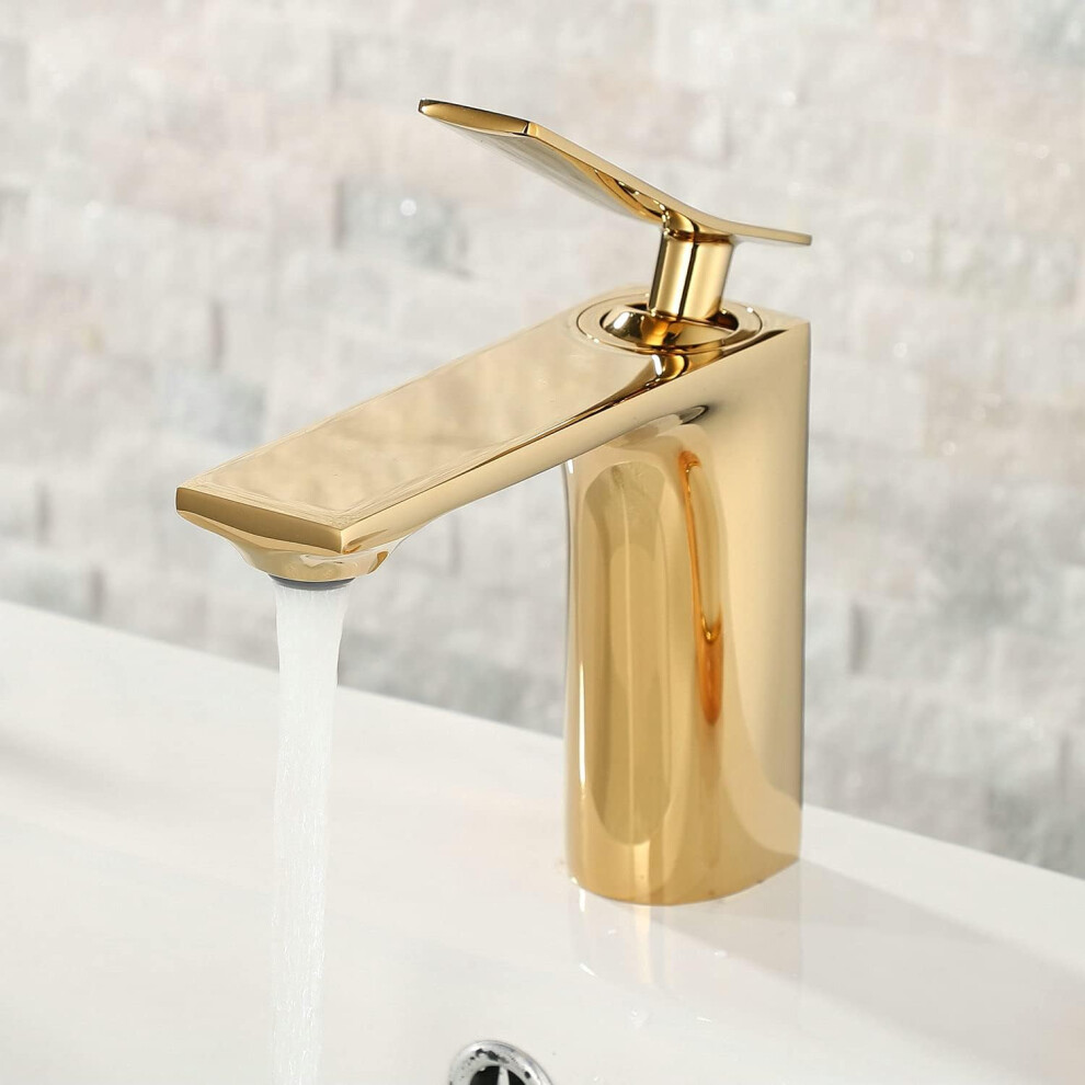 Bathroom Sink Faucet With Easy Installation, Solid Brass Construction Offers Unmatched Durability, Hot And Cold Water Adjustment Ensures Comfortable 9128293707060