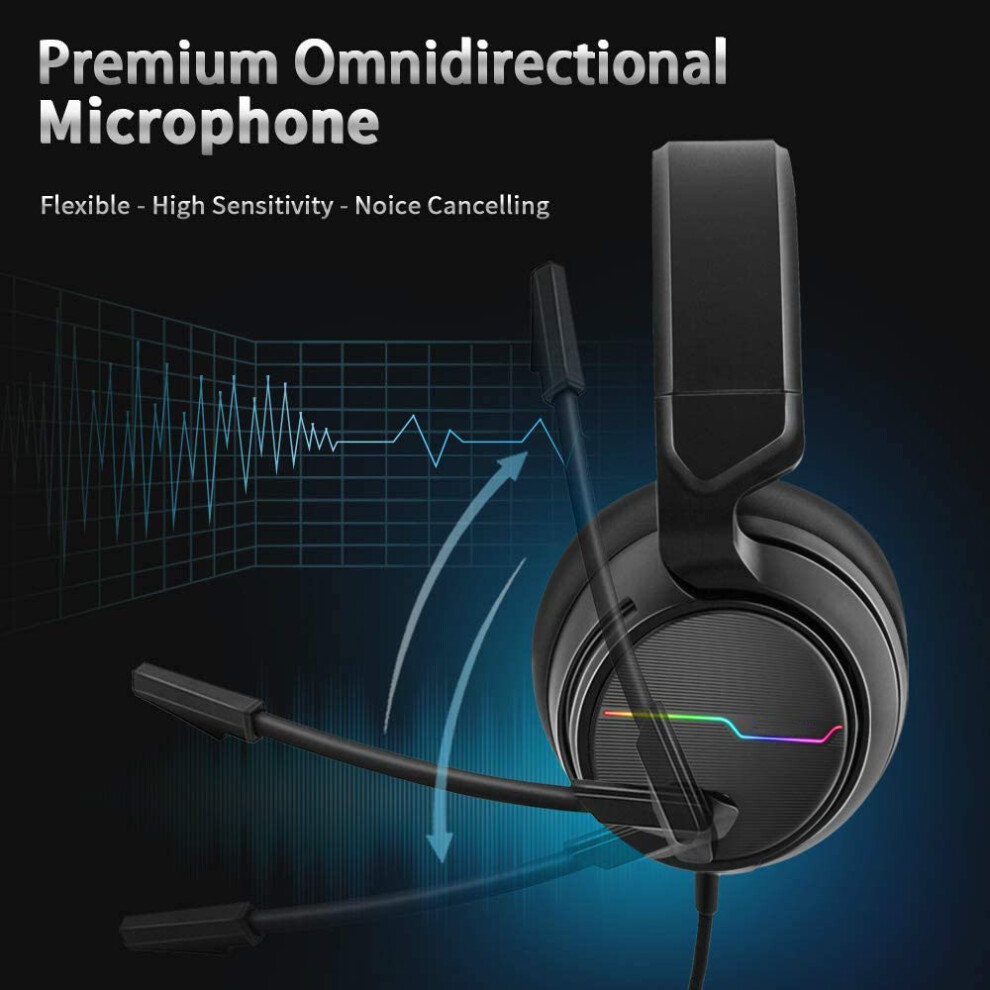 Professional Grade, Ergonomic Acoustic Refinement Gaming Headset, Adjustable Boom Mic With Noise Cancellation For Seamless Communication, Signature 9128293846936
