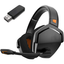 Extended Battery Life Gaming Headset, Built-in Noise-Canceling Mic, Low Latency Audio for Realistic Gameplay, 2.4GHz Wireless for PS5, PS4, PC