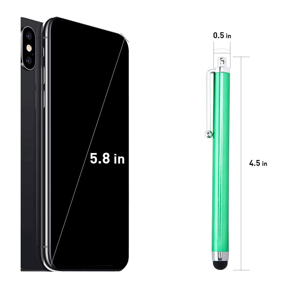 Universal Stylus Pens For Touch Screens, Soft Tips Prevent Scratches And Ensure Fingerprint Resistance, Easy Clip For Portability, Bright Different 9128293461375