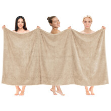 Cotton Paradise Oversized Bath Sheet, 100% Cotton 40x80 Clearance Bath Towel Sheet, Jumbo Large Bath Towel for Bathroom, Sand Taupe Bath Sheet