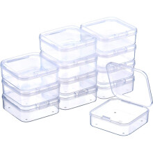 Scatole organizer, contenitori in plastica per perline, scatola trasparente per materiali artigianali, ideale per piccoli oggetti, gioielli e altro,