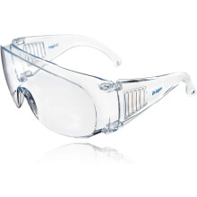 Schutzbrille, bruchsichere Polycarbonat-Linse für robusten Augenschutz, anpassbar an alle Gesichtsformen, ideal für Bauarbeiten und