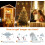 Glowing Outdoor Decor, Solar-Empowered 200 LED String Lights, Flexible Copper Wire for Creative Lighting, Waterproof, 8 Light Modes 3