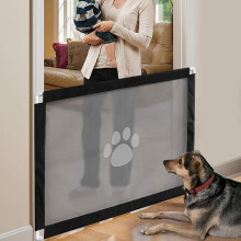 Cancello di sicurezza per animali domestici con trasmissione luminosa, barriere portatili per cuccioli per corridoi, cucine, camere da letto, scale,