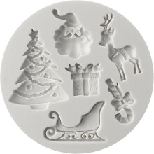 DIY Cooking or Craft Silicone Molds, Christmas Theme Tools for Flexible and Non-Stick Creations