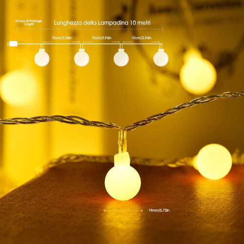 Romantic Atmosphere, Battery Operated Globe String Lights, Waterproof Design, Energy Saving 1