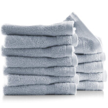 Hearth & Harbor 100% Ring Spun Cotton Washcloths 12 Pack - Washcloth for body and face, High Absorbent and Soft 33x33 cm Body Wash Cloth, Quick Dry -