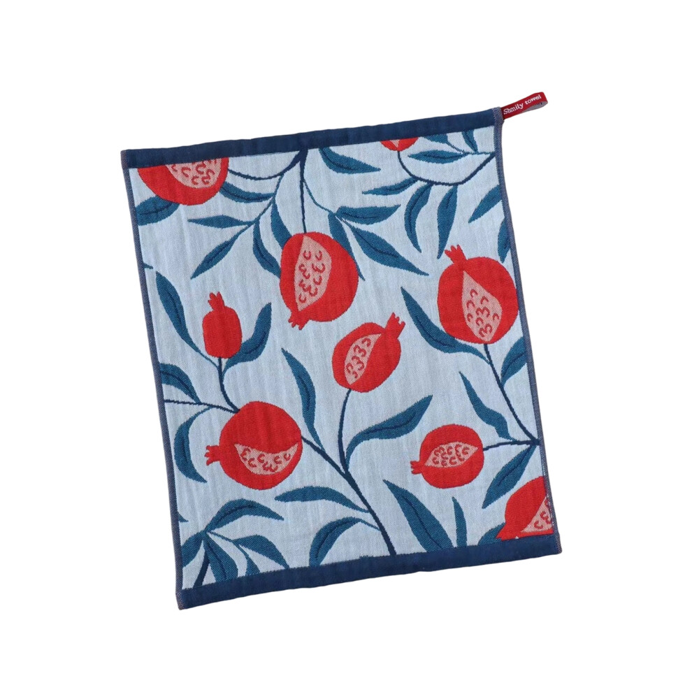 Absorbing Cotton Dish Towel Set Gentle Skin-Pomegranate