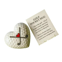 Portable Golf Spirit Tokens With Heart Designs Resin-A