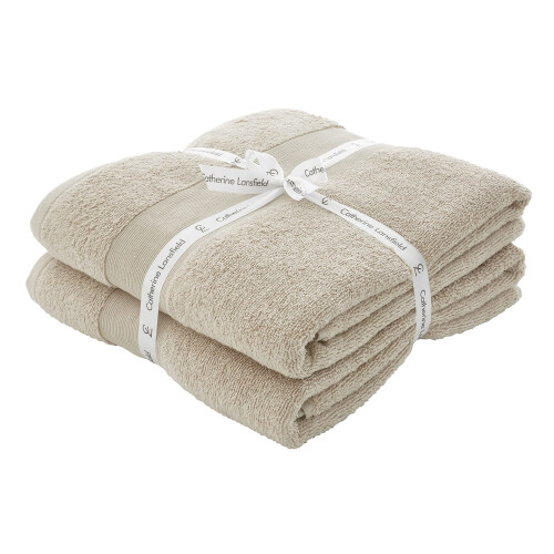 Catherine Lansfield Catherine Lansfield, Natural, Bath Sheet Pair