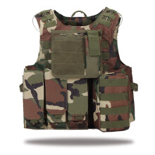 Military Airsoft Hunting Vest JUNGLE CAMO One Size