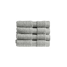 Christy Refresh Bathroom Towel Set | Set of 4 | 4 Face Cloth Set | Quick Dry | Gentle Pastel Tones | Soft Absorbent Shower Towels | 100% Cotton 550GSM