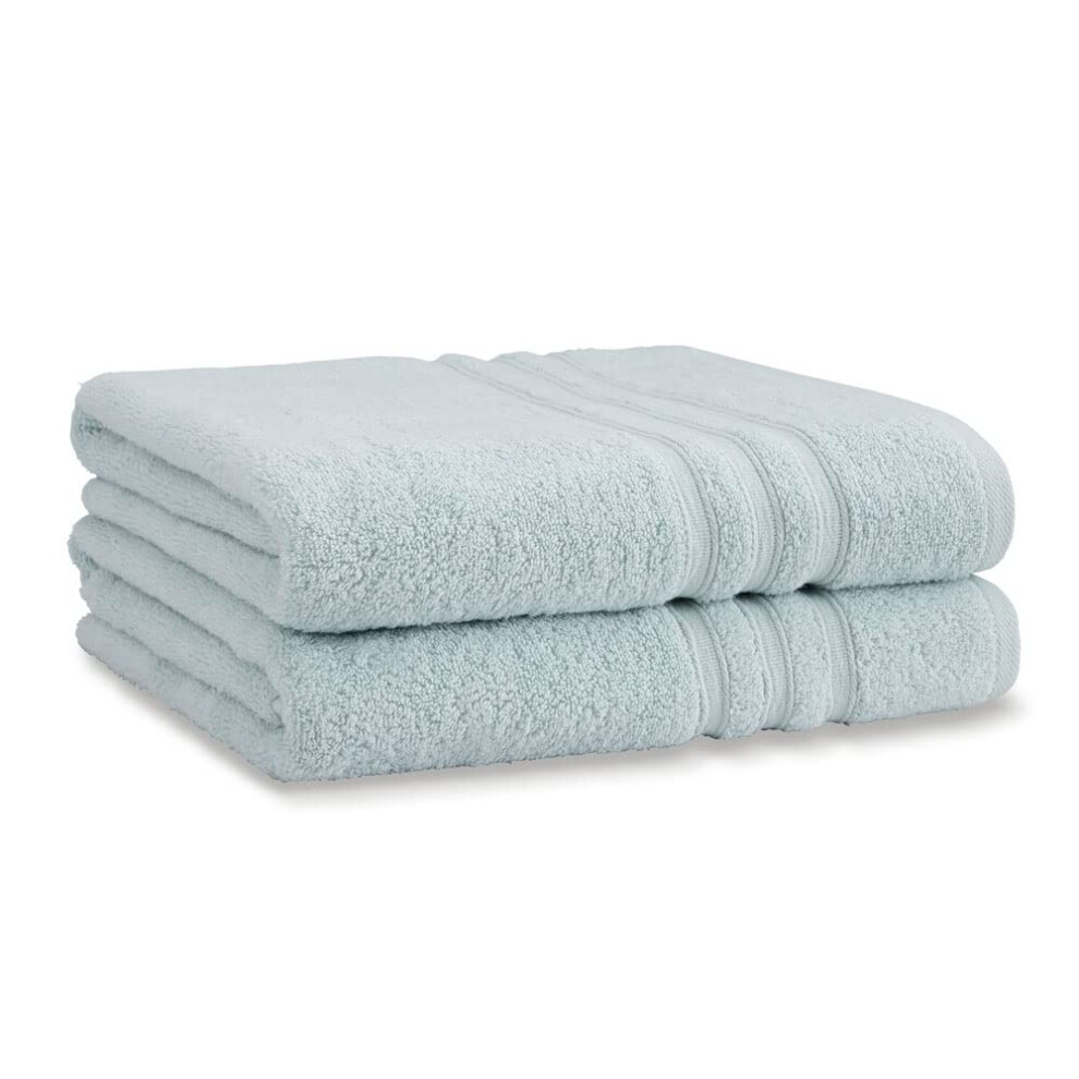 Photos - Towel Catherine Lansfield Zero Twist Cotton 90x140cm Bath Sheet Pair Duck egg Blue Blue TW/42260/W/BS2/DE 