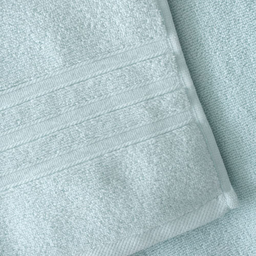 Catherine Lansfield Catherine Lansfield Zero Twist Cotton 90x140cm Bath Sheet Pair Duck egg Blue 2