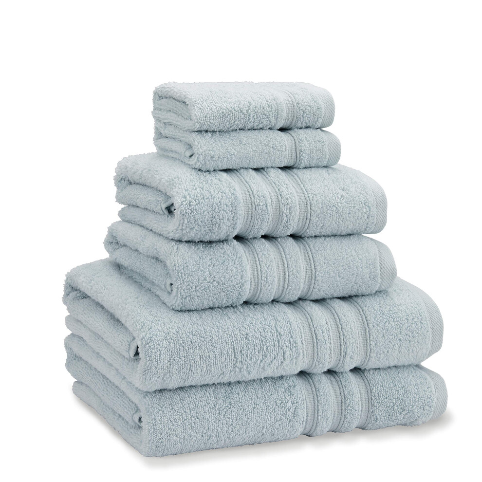 Catherine Lansfield Zero Twist Cotton 6 Piece Towel Bale Set Duck Egg Blue