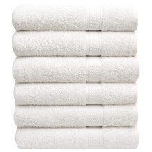 Pleasant Home Bath Towels Set of 6 (24? x 50?) 100% Cotton, 515 GSM | Lightweight, Soft & Absorbent Luxury Towels for Bathroom | for Gym, Pool & Spa |