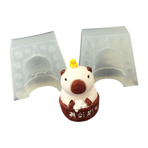 Schöne Capybaras-Silikon-Kuchenform zum Backen,-2