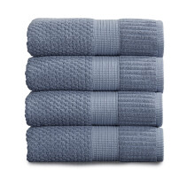 NY Loft Badet?cher aus 100% Baumwolle, super weiche und saugf?hige, schnell trocknende Badet?cher, 76.2x132.1 cm, Trinity Collection (4 St?ck